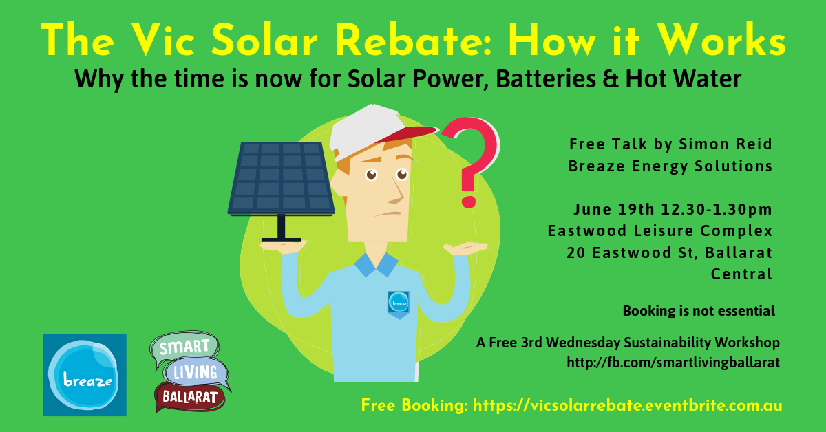 Solar Rebate June 2019 Poster FB