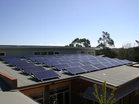 Tindo Karra Solar Panels on Woodend Primary School Commercial Solar Power