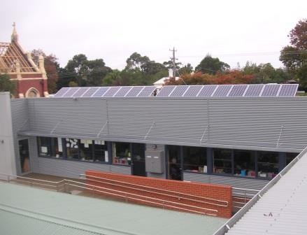 Solar Panels on St Brigids Primary School Ballan